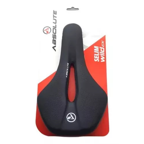Selim para bicicleta bike Mtb Absolute Wild Ex MTB Vazado Comprimento  Cor Preto banco sela