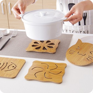 KIT 4 Descansos de Panela de Bambu Diversos Modelos Tamanhos Proteção Mesa Panelas