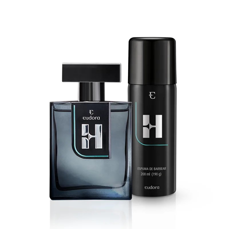 Kit Eudora H Colônia Desodorante + Espuma de Barbear