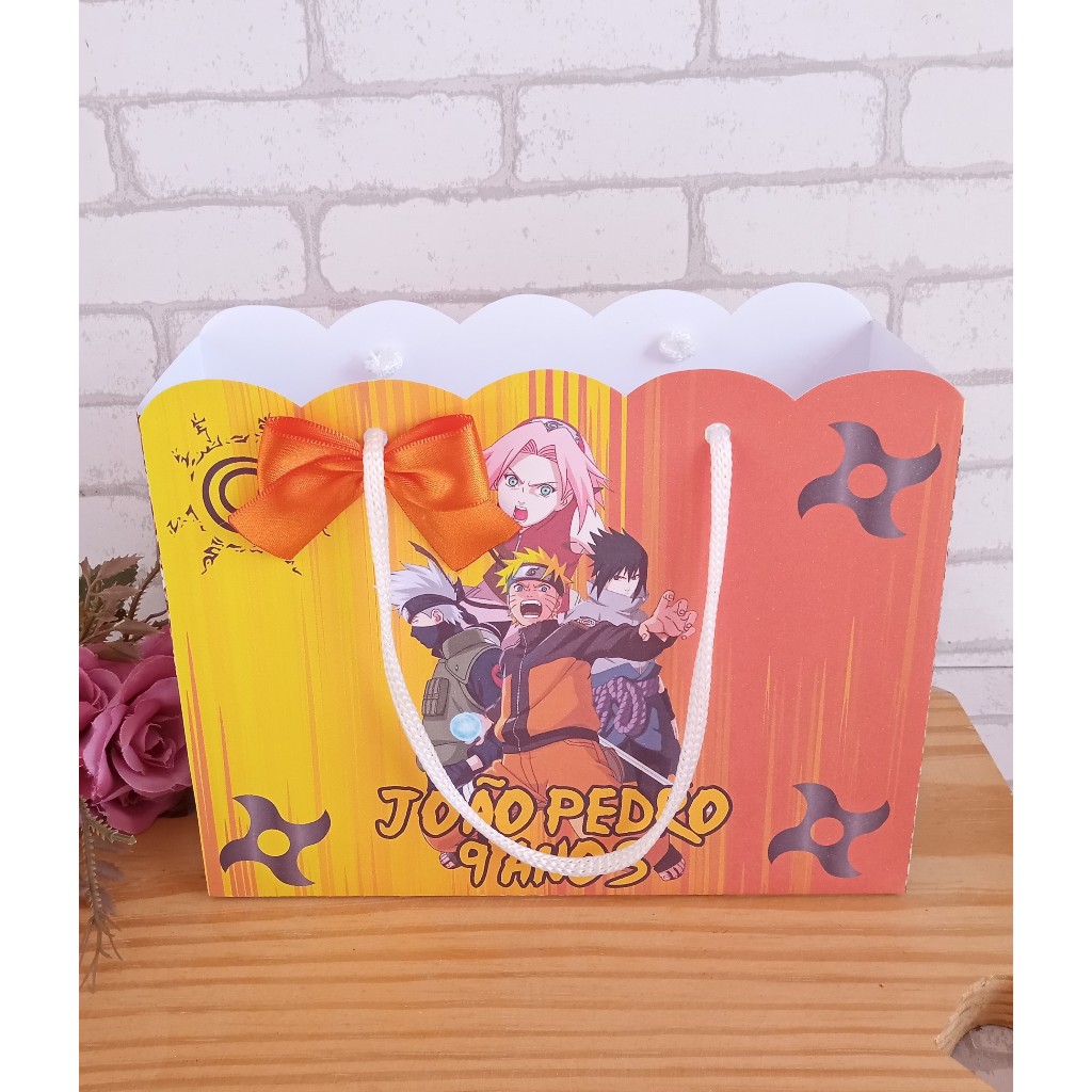 Sacolinha Naruto Kit festa | Personalizados | Aniversários | Papelaria Personalizada | caixinhas | Lembrancinhas