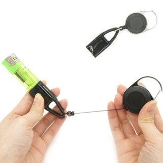 Chaveiro Porta Isqueiro Retrátil Anti Rato para isqueiros Bic e similares
