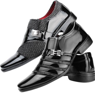 Sapato Social Masculino Casual Kit 2 Pares Super Promoção Imperdível
