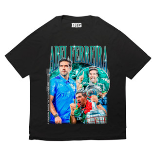 Camisa Camiseta Básica Abel Ferreira Técnico Palmeiras Ídolo Algodão Unissex Bootleg