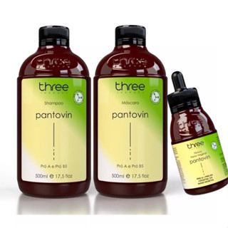 Kit Crescimento Pantovin Shampoo, Mascara e Tonico