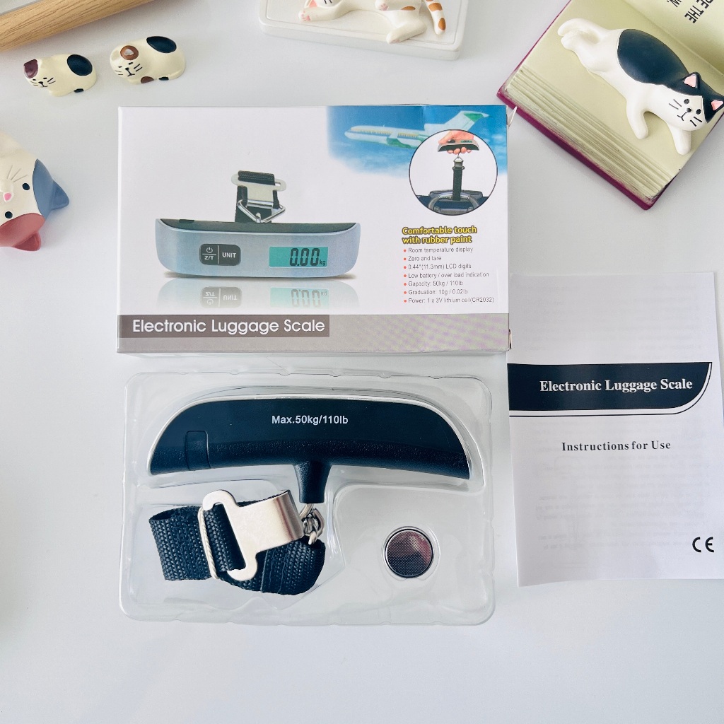 Balança Digital Portátil De Mão Mala Bagagem Com Gancho Até 50kg