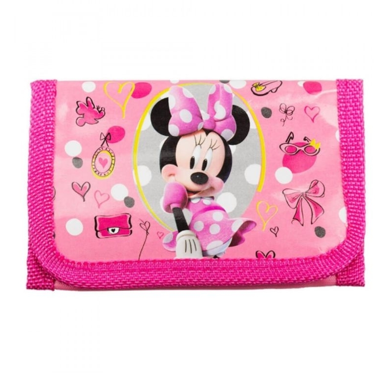 Mini carteira da Minnie Rosa 8x12 cm - Disney