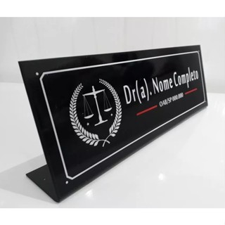 Placa Identificação Sinalização De MESA e Parede Sua logo Personalizada 1un em Oferta na Shopee