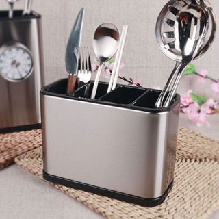 Cozinha Faqueiro Organizador Faca Suporte De Armazenamento De Dreno De Plástico Colher Gar...