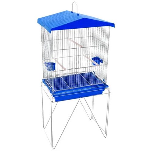 Viveiro Calopsita Canário Pássaros Semelhantes Gaiola Pet  Dobrável Zincado Bandeja Plástica Completa