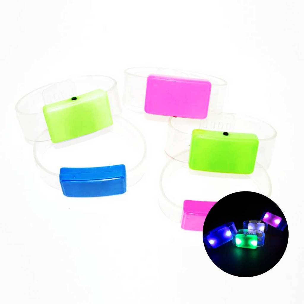 Pulseira De Led Para Festas - Kit 20 Unidades