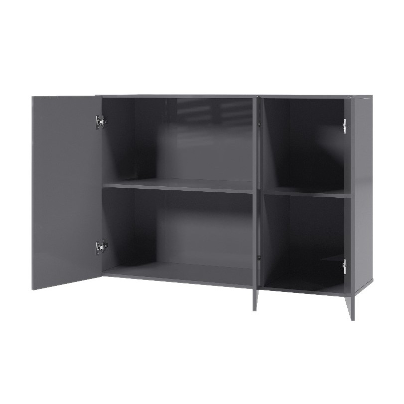 Armário Aéreo 3 Portas para Banheiro Área Serviço e Lavanderia Com Nicho Multiuso Ej Móveis em Oferta na Shopee