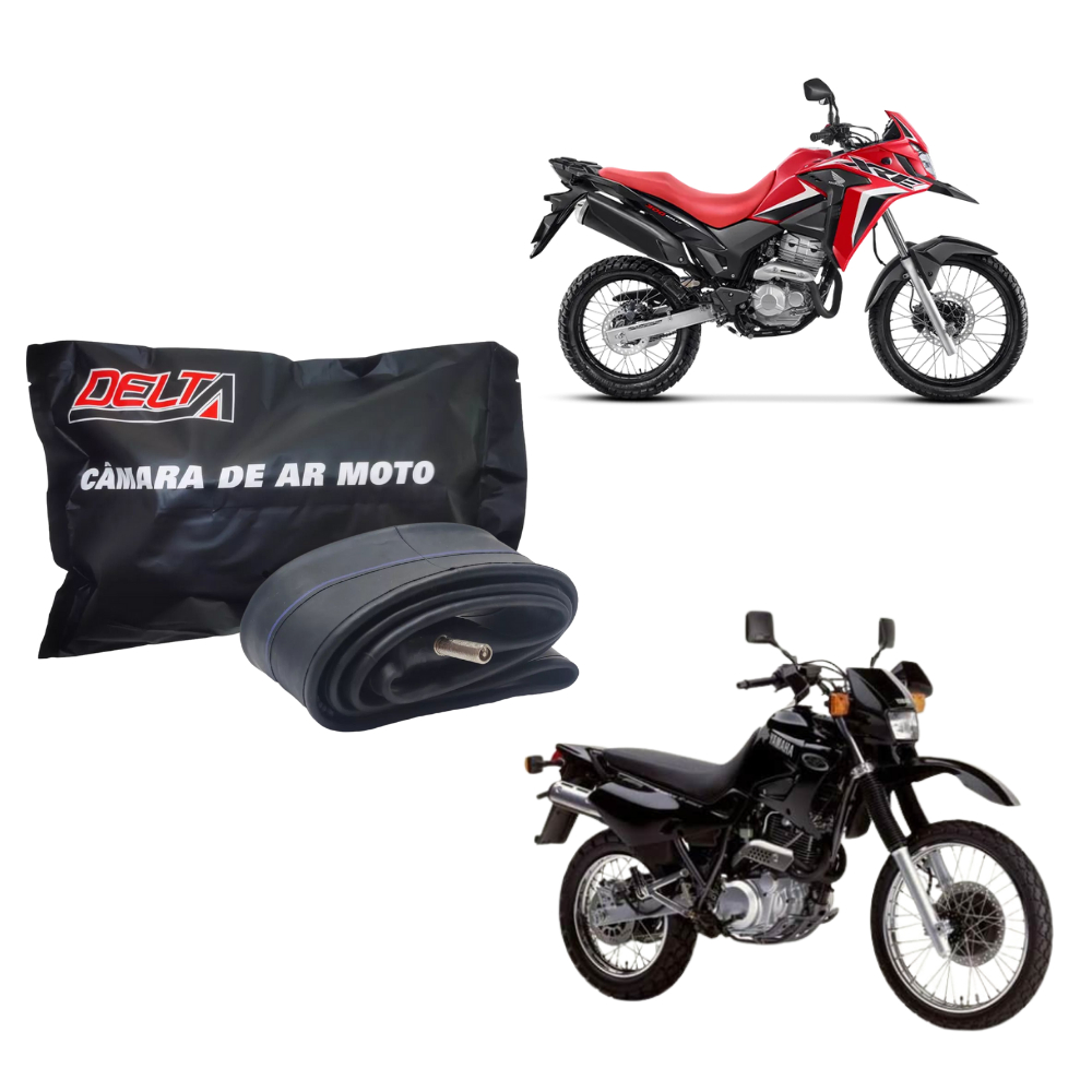 Kit 3 Câmara Ar Moto Aro 21 Dianteira Moto Xre 300 / Xr 250 / Tornado 250 - Honda / Yamaha / Shineray / Kawasaki