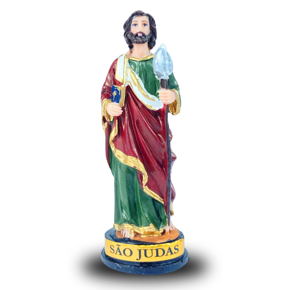 Imagem São Judas 9 Cm Em Resina- Ref:70035 em Oferta na Shopee