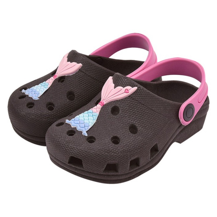 Babuche sandalia Infantil Menina  Calda De Sereia Piscina Praia Escolar Colegio Pratico Papete Chinelo