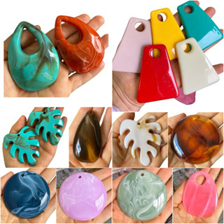 Pingentes e entremeios grande em acrílico/resina para montagem de max colares alta moda entre outros artesanatos