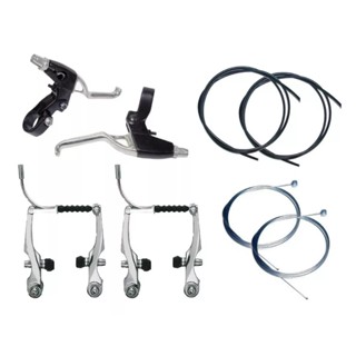Kit de Freio Bicicleta V-brake Orbital Aluminio C/ Maçaneta Tipo Logan completo