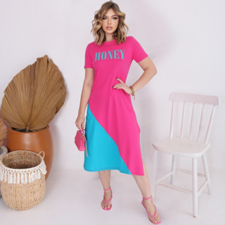 Vestido Feminino Midi Elegante De Algodão Soltinho Moda Evagenlica Casual Feminina