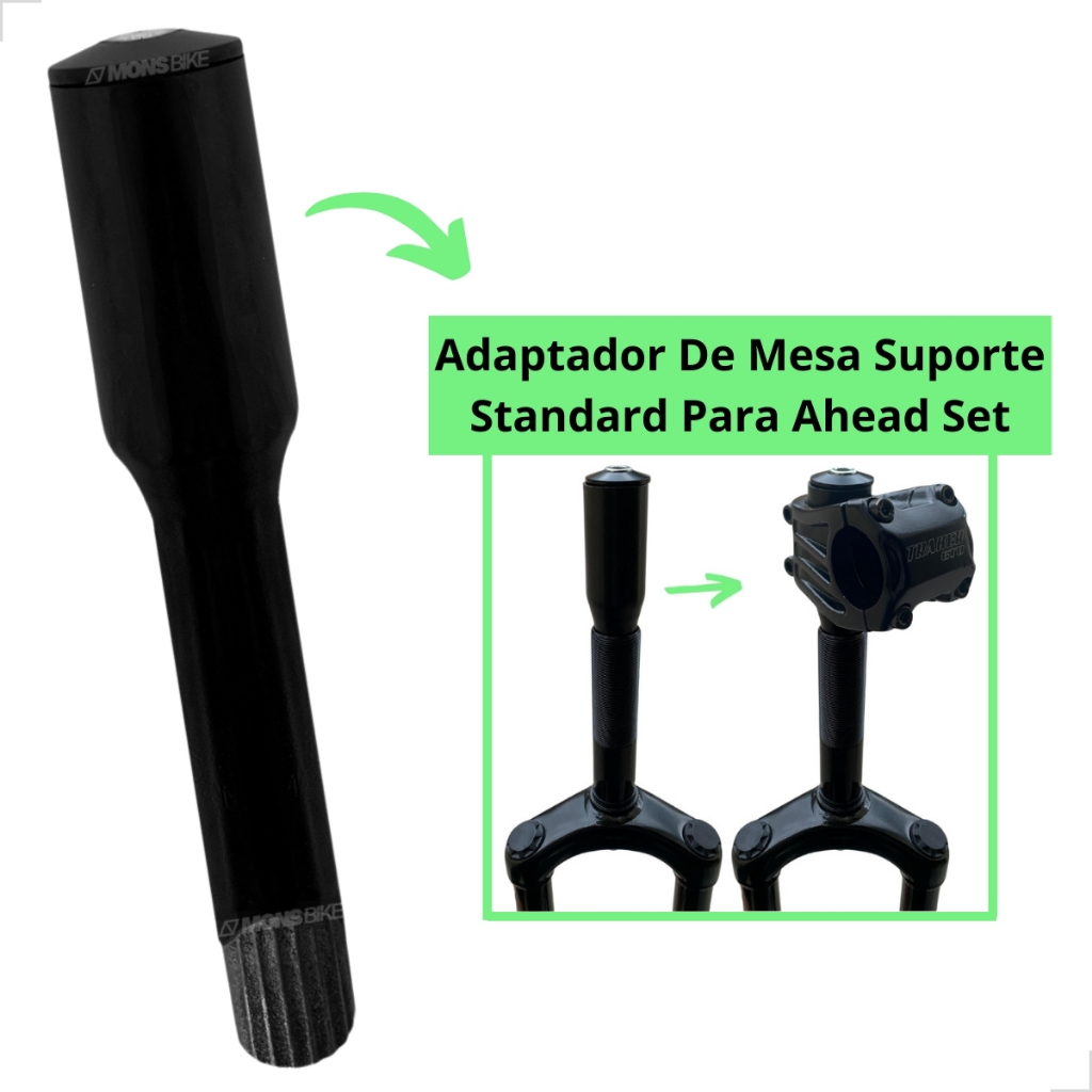 Canote Adaptador P/ Mesa Suporte De Guidão Ahead Set Para Espigas Standard 21,1mm