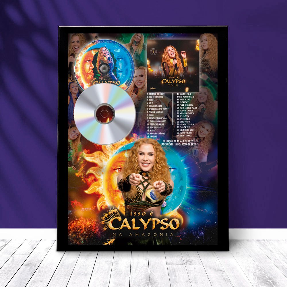 Quadro Joelma -Isso é Calypso Amazônia   com CD - ilustrativo -  30x42cm A3