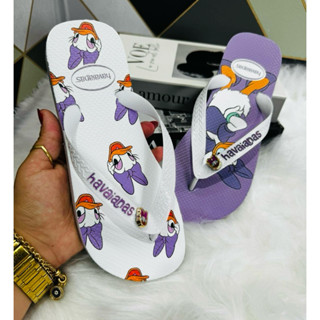 Chinelo Feminino Tira Grossa Coleção Personagens