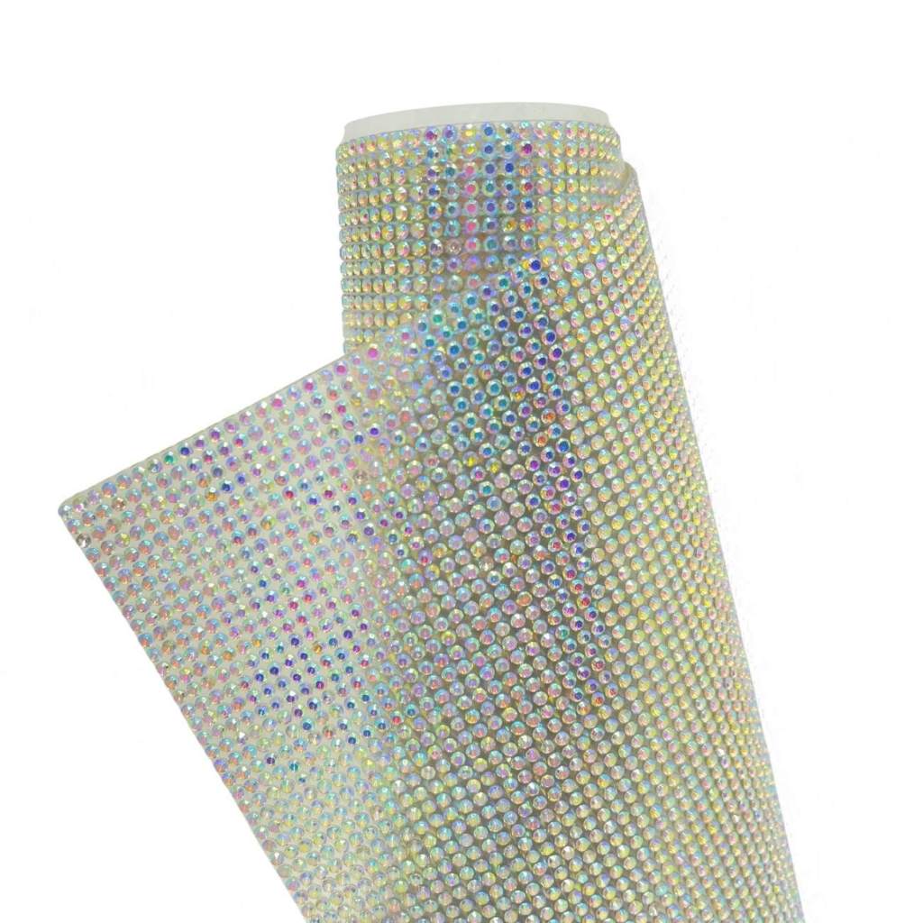 Micro Manta de Strass Termocolante 40x24CM Brilho A+A Premium em Oferta na Shopee