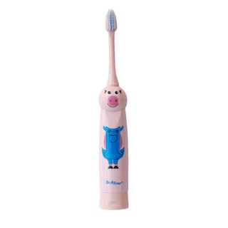 Escova Dental a Pilhas Infantil Kids Porco Rosa - Techline