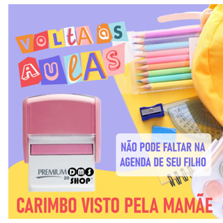 LEIA O ANUNCIO - CARIMBO VISTO PELA MAMÃE, PAPAI, VOVÓ ETC - ENVIO IMEDIATO DAS INFORMAÇÕES em Oferta na Shopee