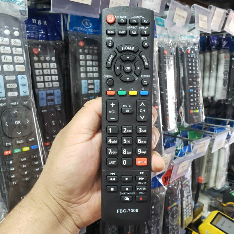 Controle Remoto Para TV LCD Led Smart Panasonic Net Viera Com Netflix FBG-7008 TNQ2B4903 TC-32AS600B