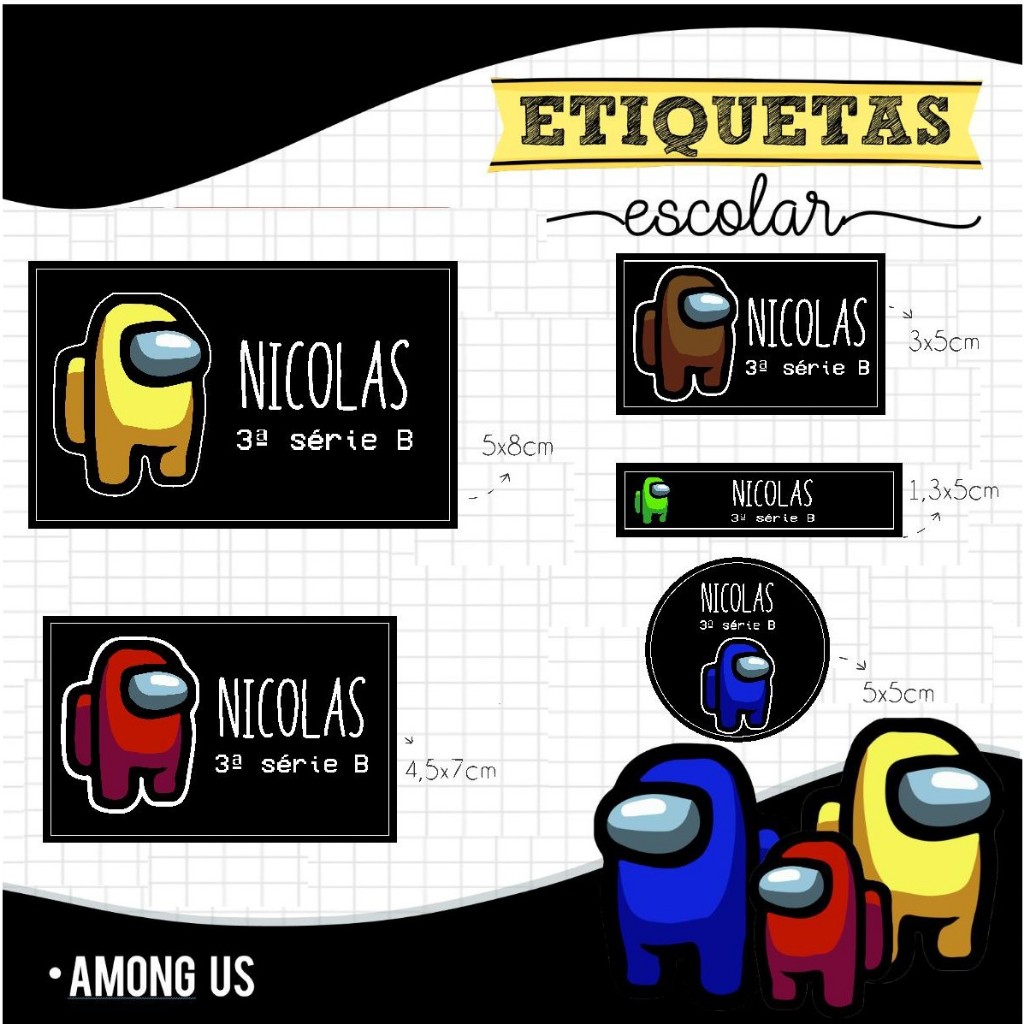 Adesivos Among Us: Onde Comprar | BuscaProdutos