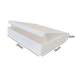 50 Unidades Caixas de Papelão 24x16x4 Pac Mini Branco Montável
