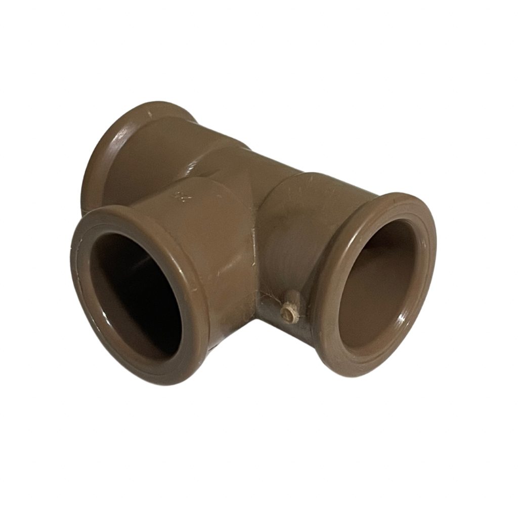 Te Soldável Marrom 20/25/32mm PVC Hidráulica