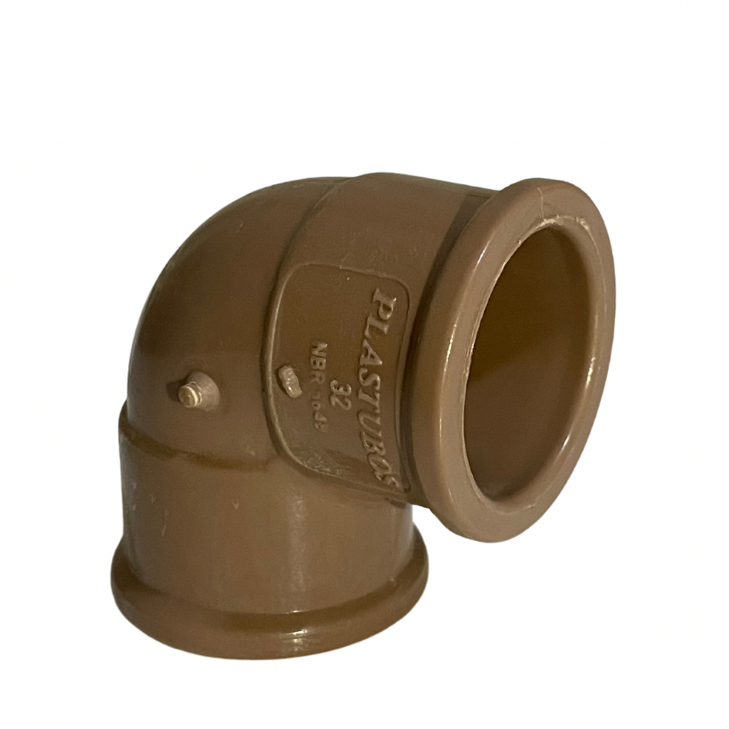 Joelho Soldável Marrom 90° (20, 25 e 32mm) em PVC