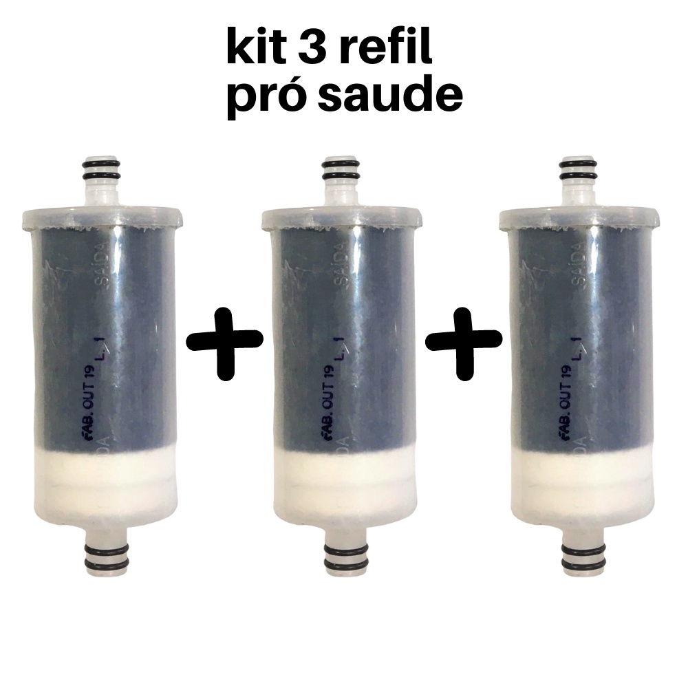Kit 3 Refil Pro-saúde de Torneira de Cozinha Carvão Ativado 02 Saída em Oferta na Shopee