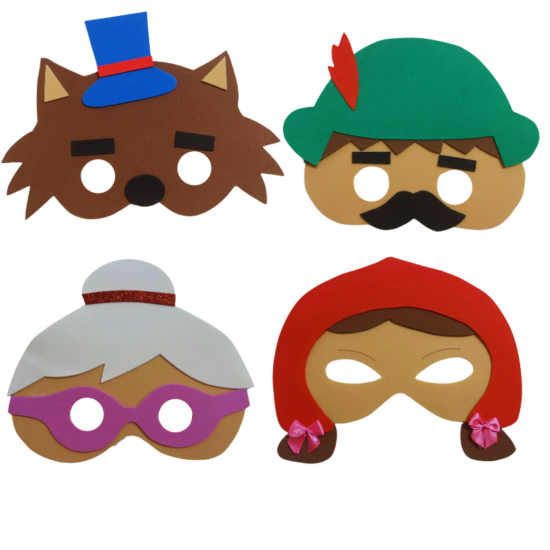 Mascaras Chapeuziho vermelho 15 peças em Oferta na Shopee