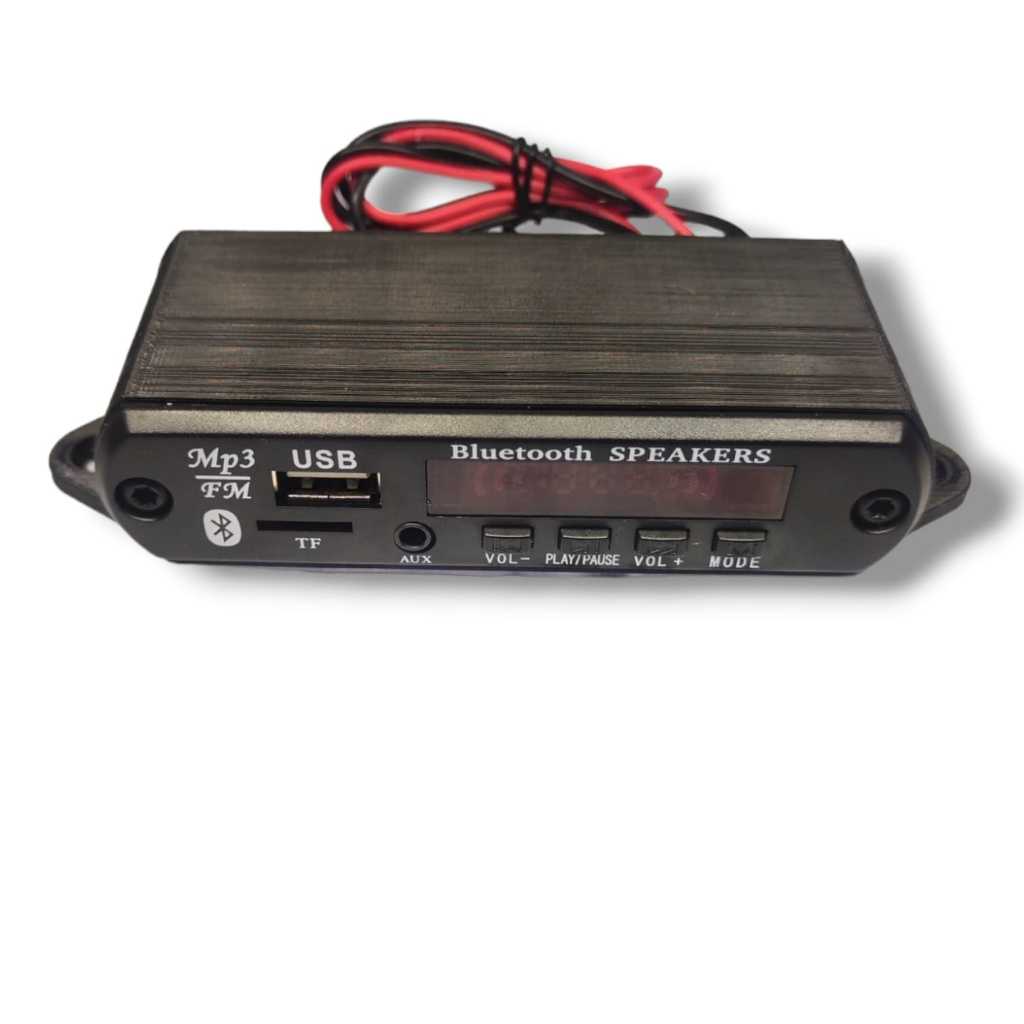 Kit case/caixa e placa Decodificadora mp3 usb/bluetooth com conector rca e chicote em Oferta na Shopee