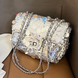 Bolsa ModaTiracolo / Bolsa Feminina Com Glitter Para Festa / Banquete / Casamento