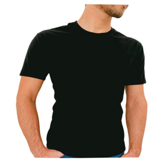 Camiseta algodão preta e cinza camisa basica lisa penteada