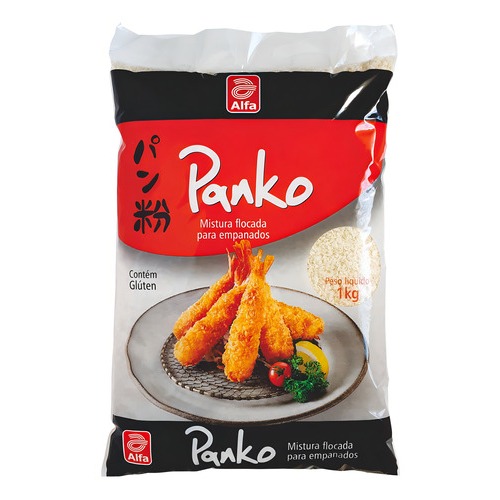 Farinha Flocada Para Empanados hot holl Panko Alfa 1 Kg em Oferta na Shopee