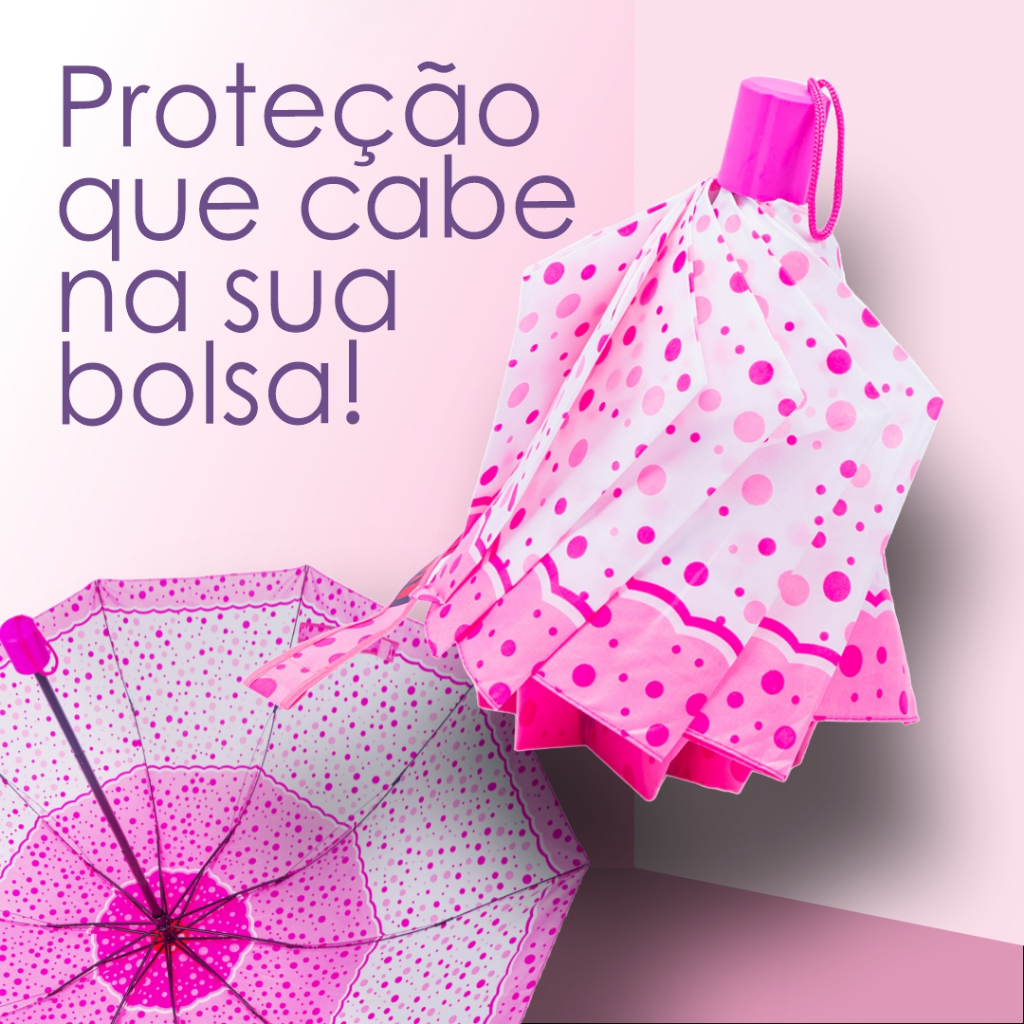 Sombrinha Grande 10 Varetas Guarda Chuva Dobrável Abertura e fechamento manual Feminina GDC3789DX