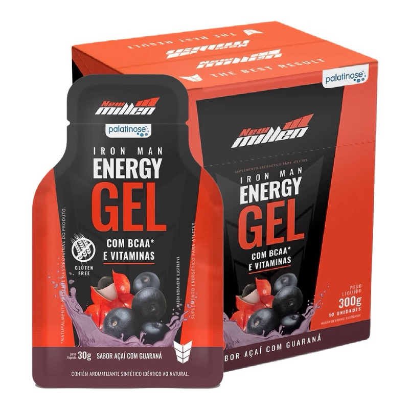 IRON MAN ENERGY GEL  COM 10 SACHÊS