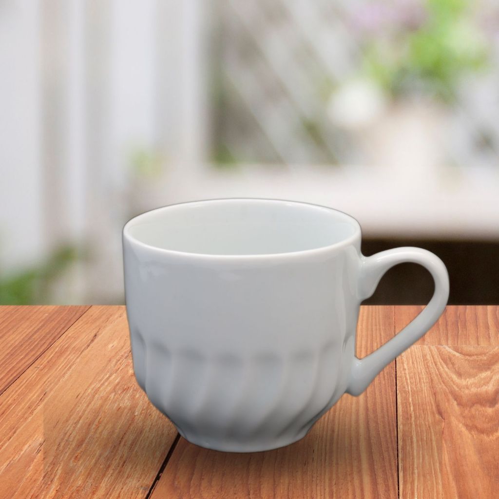 Xicaras Grande Café Chá 250ml S/pires Porcelana