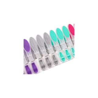 Grampo Roupa Emborrachado Kit 36 Pregador Prendedor Grande Colorido ¨Não Amassa Roupa ¨ em Oferta na Shopee