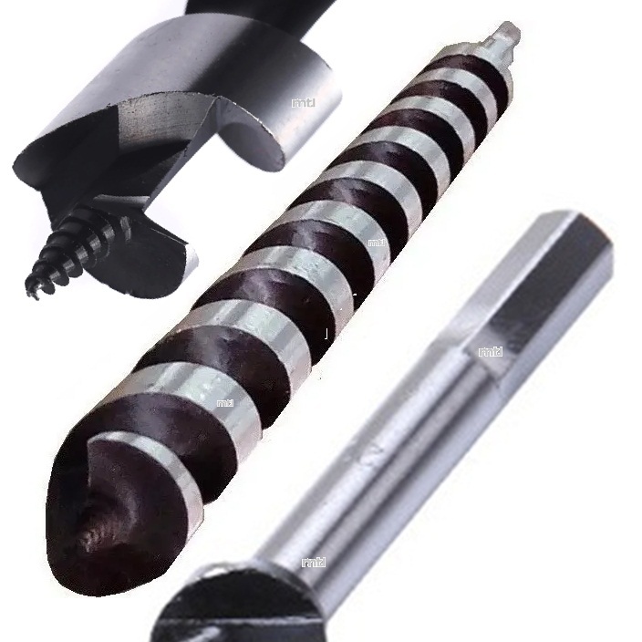 Broca para mourão, palanque, uso em madeira, tipo espiral ou serpentina medida 22mm x 460mm