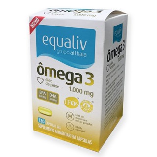 Ômega 3 Equaliv 1000 Mg Óleo de Peixe - 120 Cápsulas