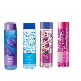 KIT Com 4 Body Splash Aquavibe Refrescante Lavanda/Ameixa/Baby Smell & pretty Blue- 300ml