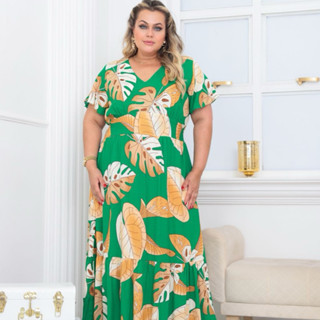 Vestido Longo Plus Size Luxo