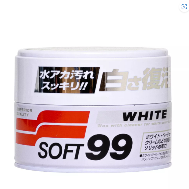 Cera Limpadora White Cleaner Soft99 350g Restaura Cor Brilho