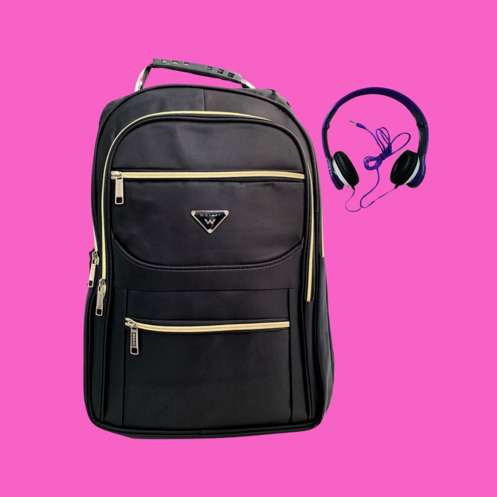Mochila  Grande Reforçada Espaçosa  Resistente USB Cabo Fone  Carregador Escolar Trabalho  Faculdade