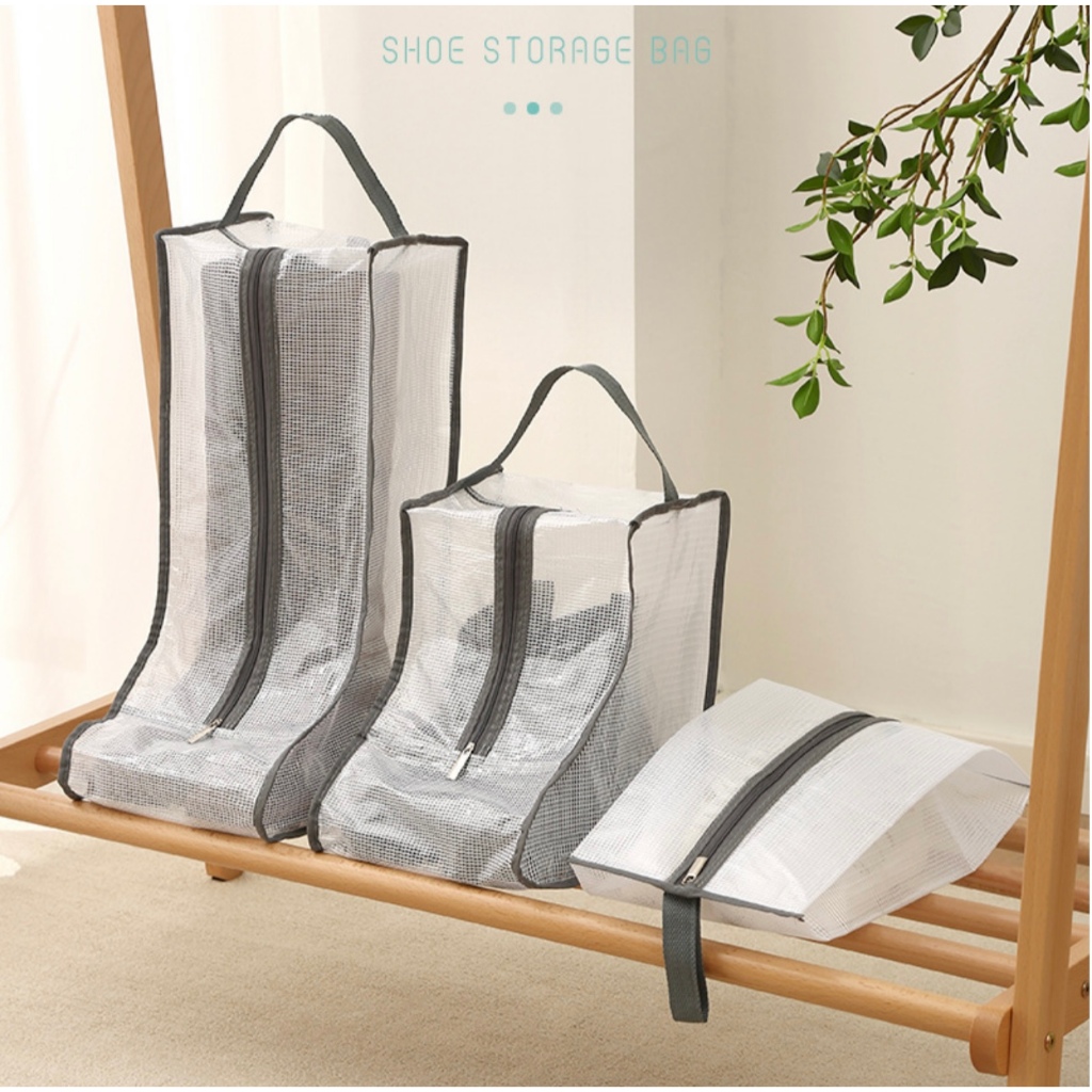 kit 3 Necessaire Organizador Porta Sapato para Viagem Passeio Organizadora