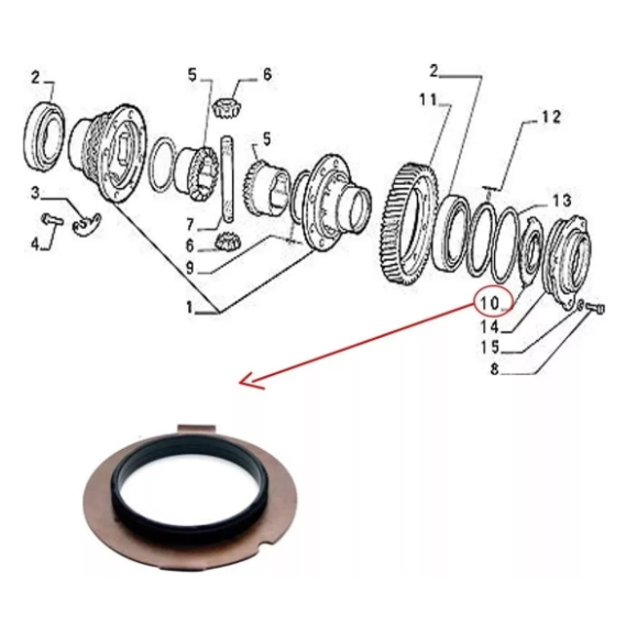 Retentor Ou Defletor Semi Eixo Interno Fiat Marea Uno Palio